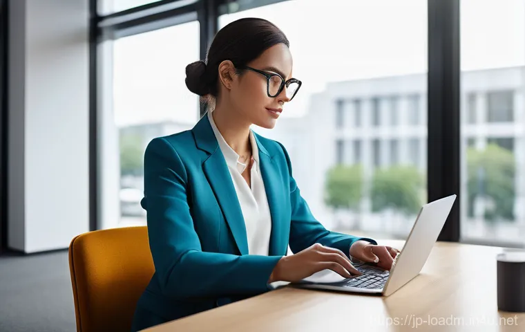 지방행정사 직업 전망 및 분석 - **Prompt for Digital Transformation in Administrative Scrivener Work:**
    "A confident female admi...