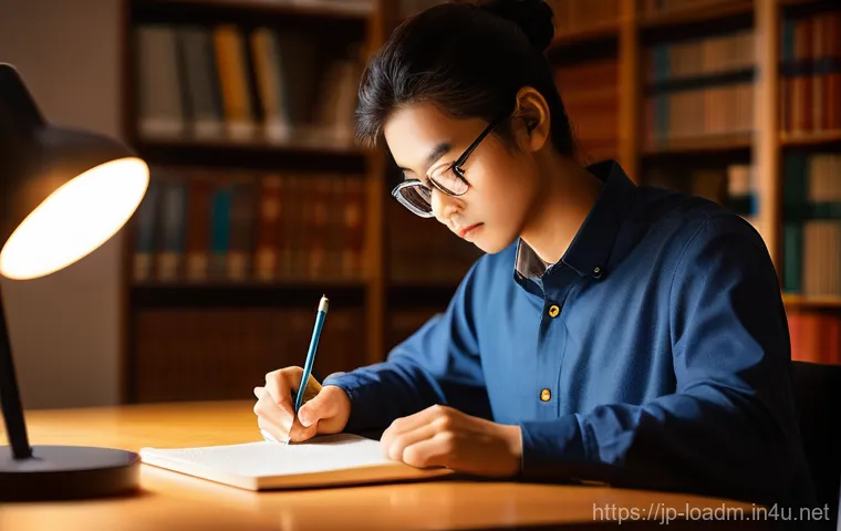 지방행정사 자격증 수험생 필독 자료 - **Image Prompt 1: "Focused Study Session for Gyoseishoshi Exam"**
    A determined young woman or ma...